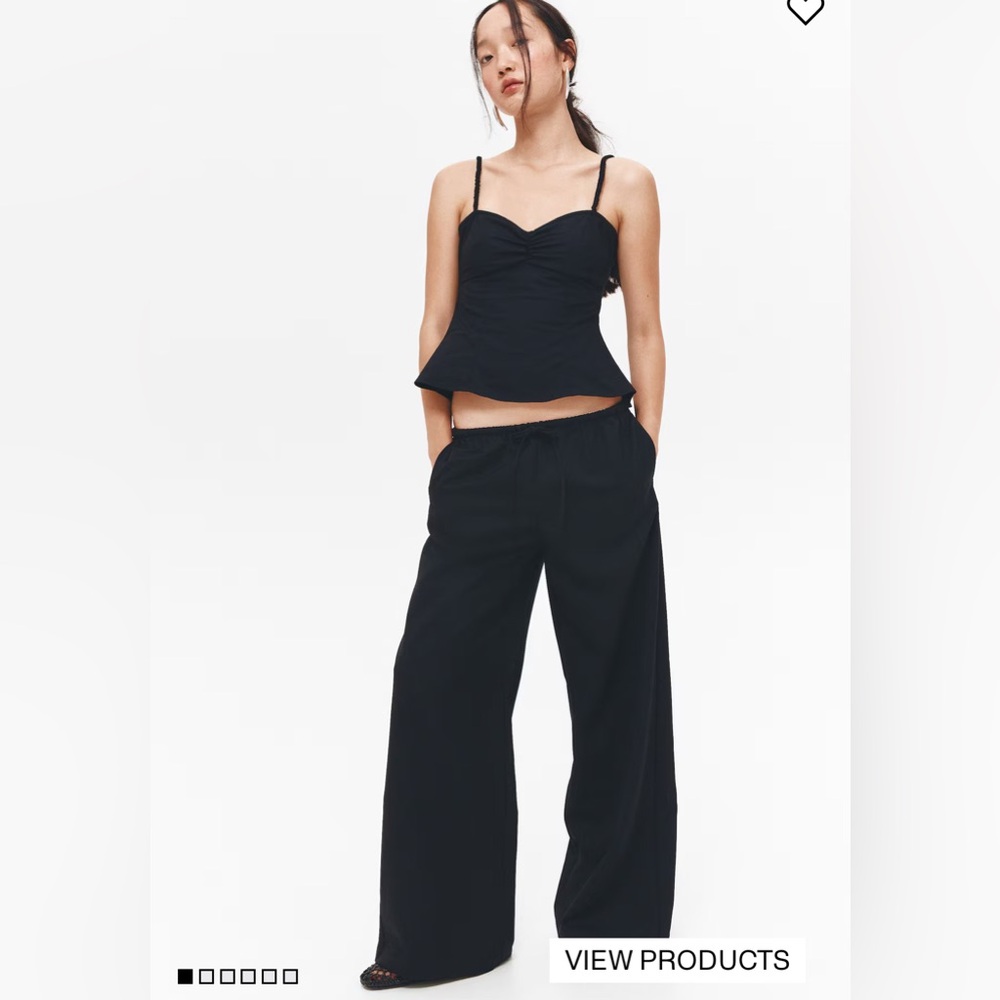 H&M Loose-fit pants in linen  Drawstring pant